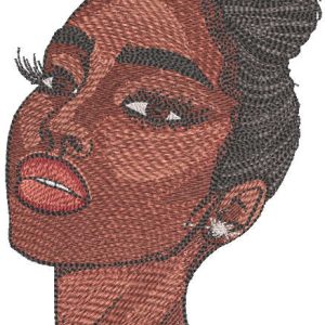 Real beauty embroidery design
