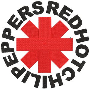 Red Hot Chili Peppers logo embroidery design