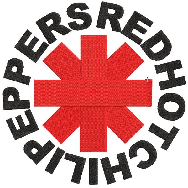 Red Hot Chili Peppers logo embroidery design
