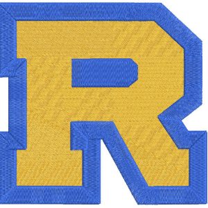 Rollins College logo embroidery design