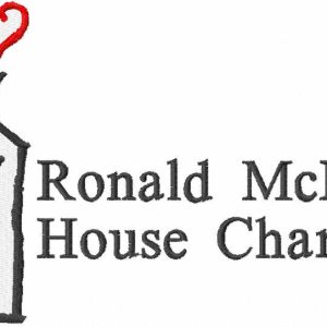Ronald McDonald House Charities embroidery design