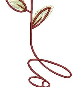 Rose love embroidery design