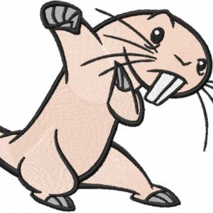 Rufus embroidery design