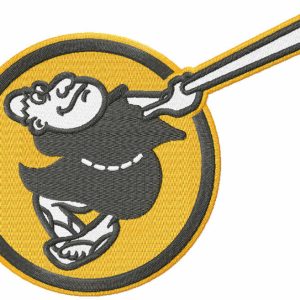 San Diego Padres alternative logo embroidery design