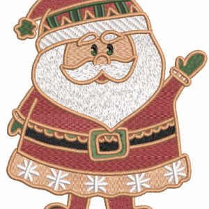 Santa hello Christmas embroidery design