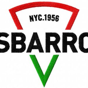 Sbarro logo embroidery design