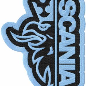 Scania alternative logo embroidery design