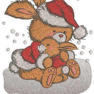 Sending Christmas hugs embroidery design