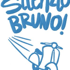 Silenzio Bruno embroidery design