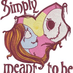 Simply meant to be embroidery design