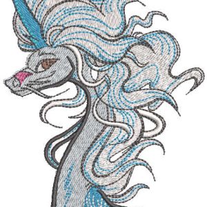 Sisu loving dragon embroidery design