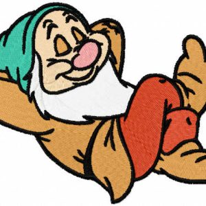 Sleepy Bashful embroidery design