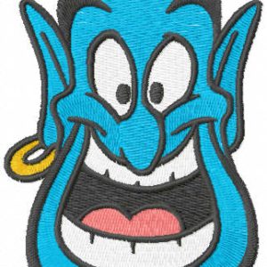 Smiling Genie embroidery design