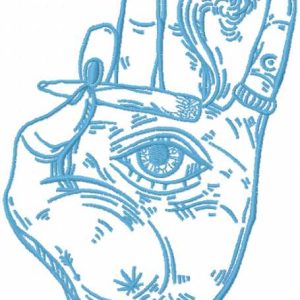 Smoking hand embroidery design