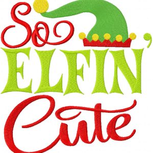 So elfin cute embroidery design