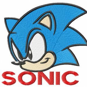 Sonic embroidery design