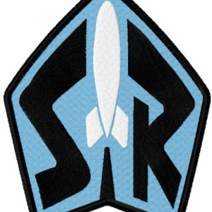 Space Ranger sign embroidery design