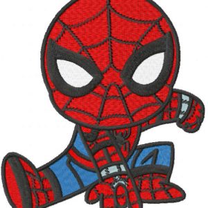 Spider boy active embroidery design
