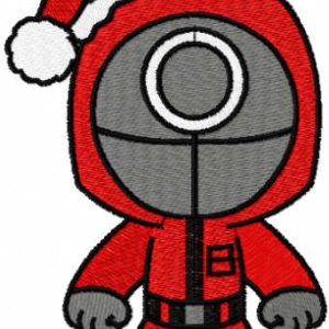 Squid game christmas costume embroidery design