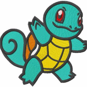 Squirtle embroidery design