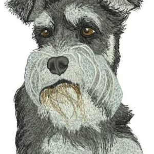 Standard Schnauzer Dog embroidery design