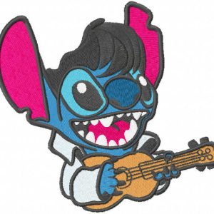 Stitch Guitar embroidery design