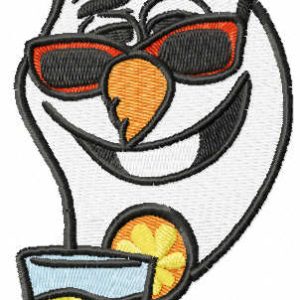 Summer Olaf embroidery design