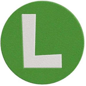Super Mario Bros luigi logo L embroidery design