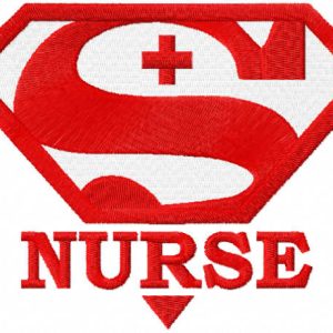 Super Nurse embroidery design
