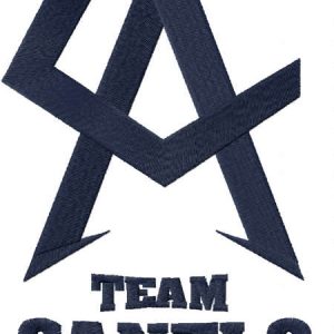 Team Canelo black logo embroidery design
