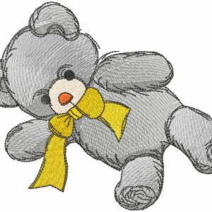 Teddy toy embroidery design