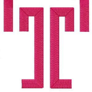 Temple University logo embroidery design