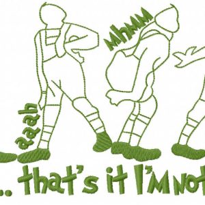 Thats It Im Not Going Merry Xmas embroidery design