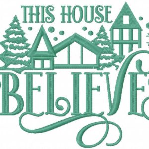 This house believes embroidery design