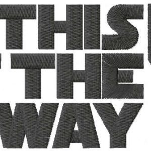 This is the way embroidery design