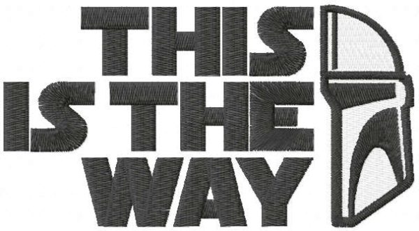 This is the way embroidery design