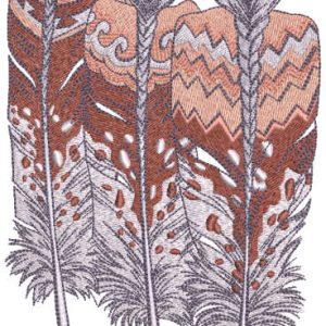 Three old Indians embroidery design