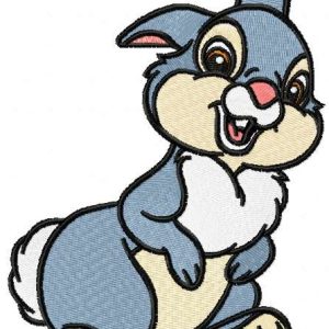 Thumper embroidery design