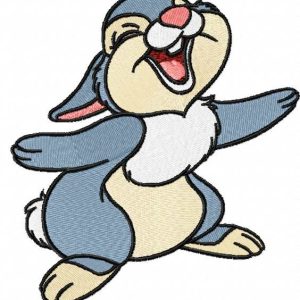 Thumper happy 2 embroidery design