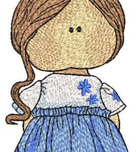 Tilda doll country style embroidery design