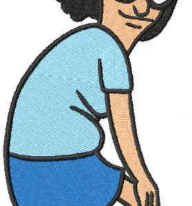 Tina Belcher embroidery design