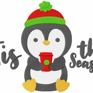 Tis the season embroidery design