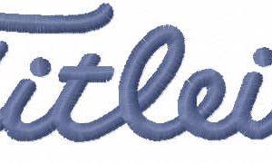 Titleist logo embroidery design