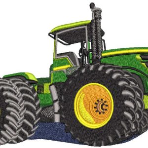 Tractor John Deere 9620R embroidery design