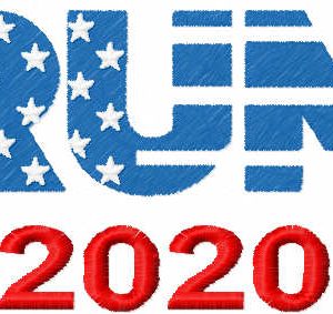 Trump 2020 embroidery design