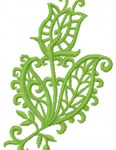 Tulip lace embroidery design