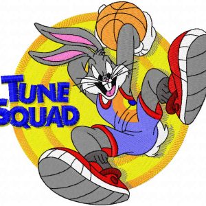 Tune squad embroidery design