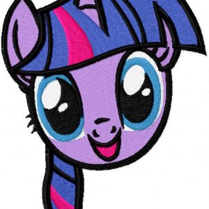 Twilight Sparkle muzzle embroidery design