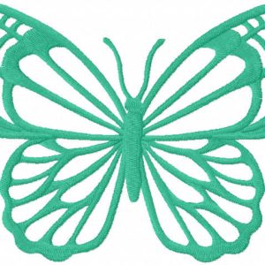 Ultramarine butterfly embroidery design