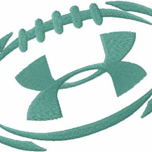 Under armour football logo embroidery design
